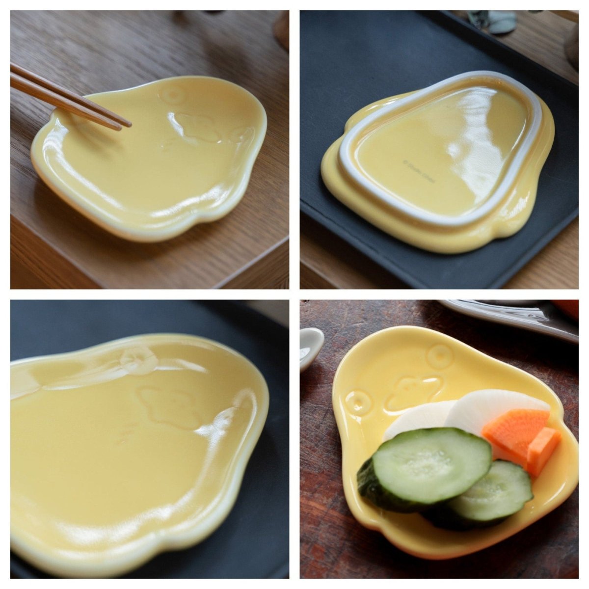 Official Ghibli Spirited Away Bean Plate Set of 3 • No Face Side Dish/Snack/Crockery • Japanese Mamezara Tableware - Kamaji Market