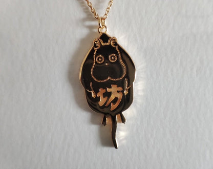 Official Ghibli Spirited Away Brass Necklace • Bo Mouse Japanese Jewelry • Ghibli Exhibition Exclusive - Kamaji Market