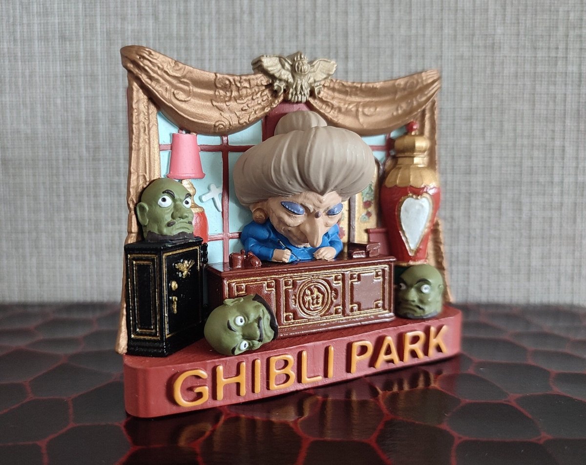 Official Ghibli Spirited Away Figure Magnet • Yubaba Kashira Figurine/Interior Diorama/Home Decor • Ghibli Park Exclusive - Kamaji Market