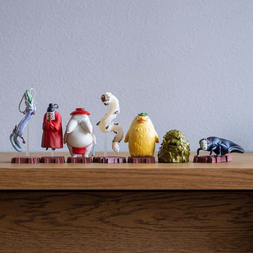 Official Ghibli Spirited Away Figure (Set of 8) • No Face Kaonashi Haku Figurine/Home Decor - Kamaji Market
