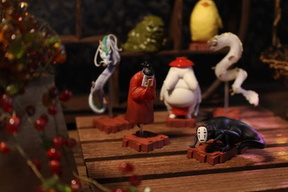 Official Ghibli Spirited Away Figure (Set of 8) • No Face Kaonashi Haku Figurine/Home Decor - Kamaji Market