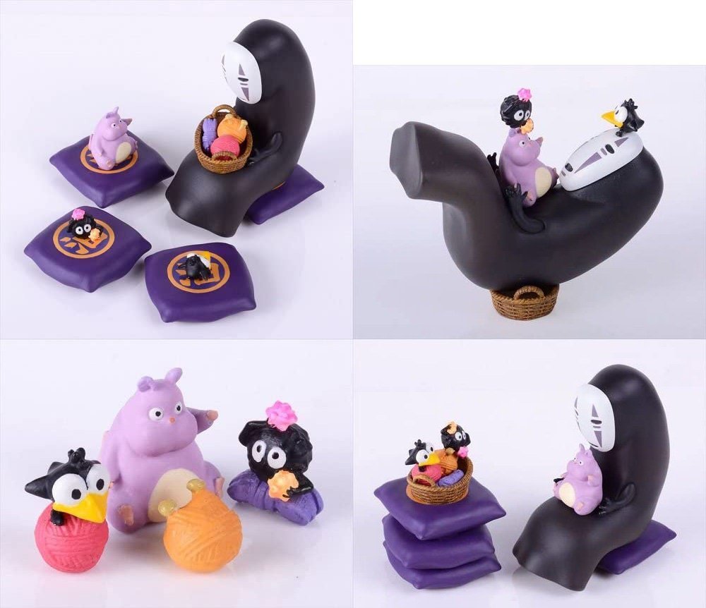 Official Ghibli Spirited Away Figure Set/Balance Toy • No Face Game Set/Home Decor - Kamaji Market