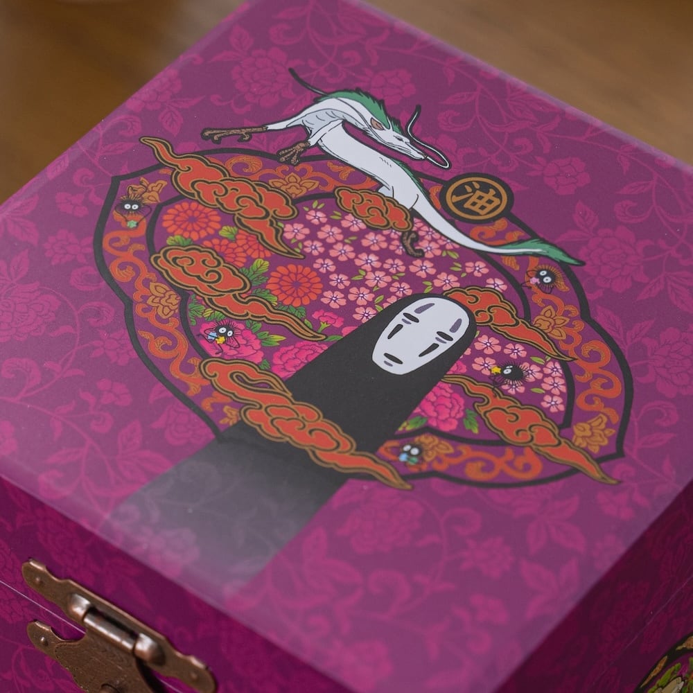 Official Ghibli Spirited Away Music Box/Jewelry Box • Accessory Case with Mirror/No Face (Kaonashi) - Kamaji Market