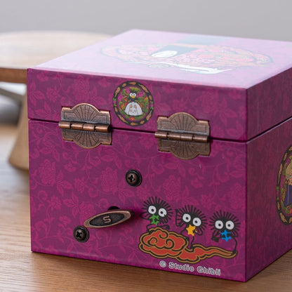 Official Ghibli Spirited Away Music Box/Jewelry Box • Accessory Case with Mirror/No Face (Kaonashi) - Kamaji Market