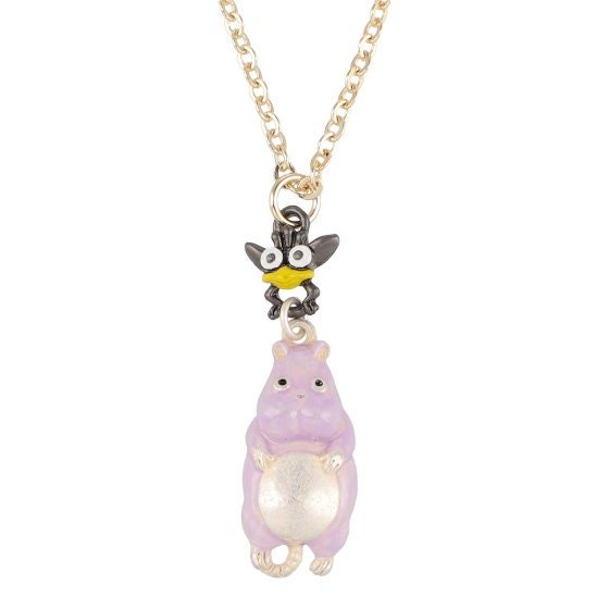 Official Ghibli Spirited Away Necklace/Pendant • Bo Mouse and Haedori Charm • Japanese Handmade Jewelry - Kamaji Market