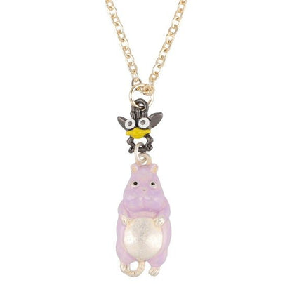 Official Ghibli Spirited Away Necklace/Pendant • Bo Mouse and Haedori Charm • Japanese Handmade Jewelry - Kamaji Market