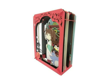 Official Ghibli Spirited Away Paper Theater • Diorama/Papercraft/Miniature/Home Decor • Anime Film Scene • Kaonashi (No Face) - Kamaji Market
