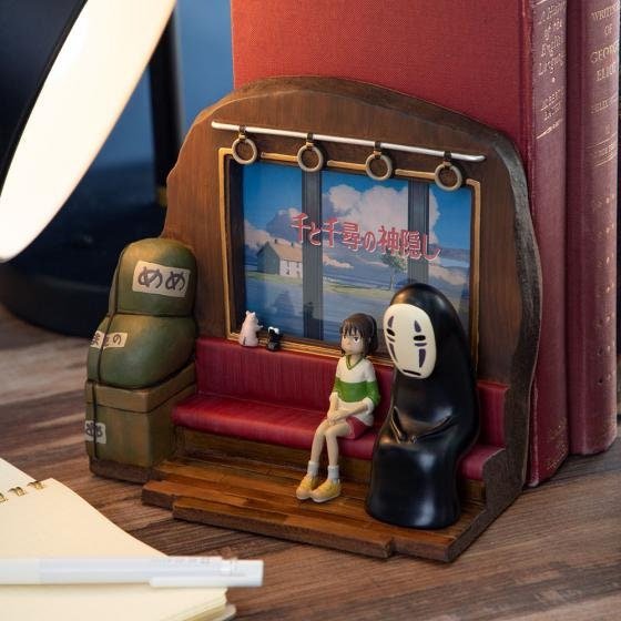 Official Ghibli Spirited Away Photo Frame/Bookend • No Face Figure/Home Decor/Interior Diorama - Kamaji Market