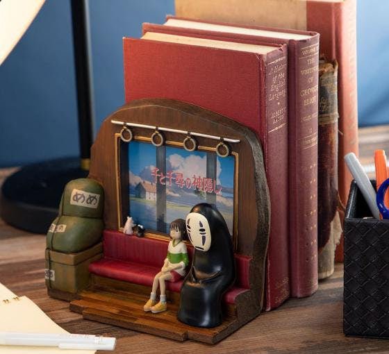 Official Ghibli Spirited Away Photo Frame/Bookend • No Face Figure/Home Decor/Interior Diorama - Kamaji Market