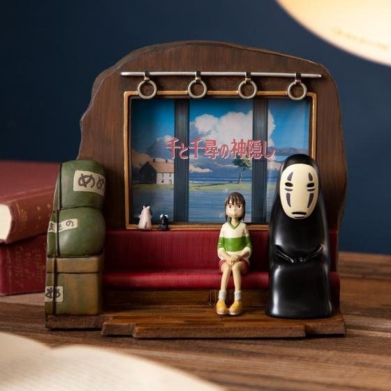 Official Ghibli Spirited Away Photo Frame/Bookend • No Face Figure/Home Decor/Interior Diorama - Kamaji Market