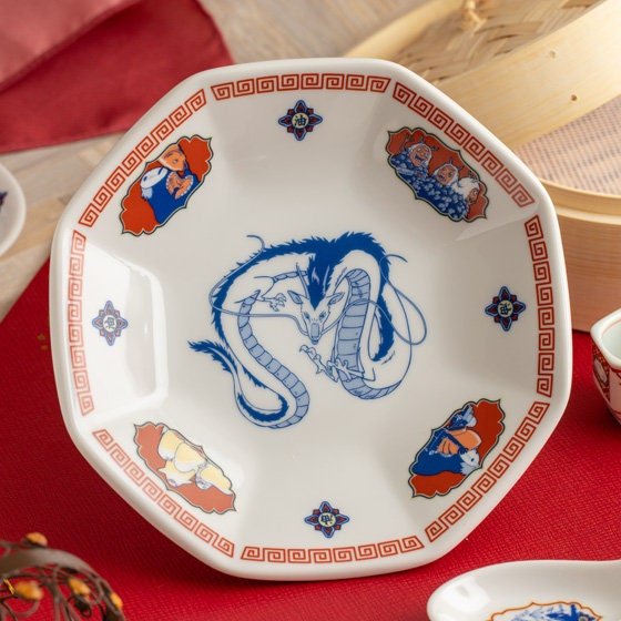 Official Ghibli Spirited Away Ramen Bowl • Japanese Ceramic Fruit/Salad Dish - Kamaji Market