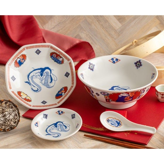 Official Ghibli Spirited Away Ramen Bowl • Japanese Ceramic Fruit/Salad Dish - Kamaji Market