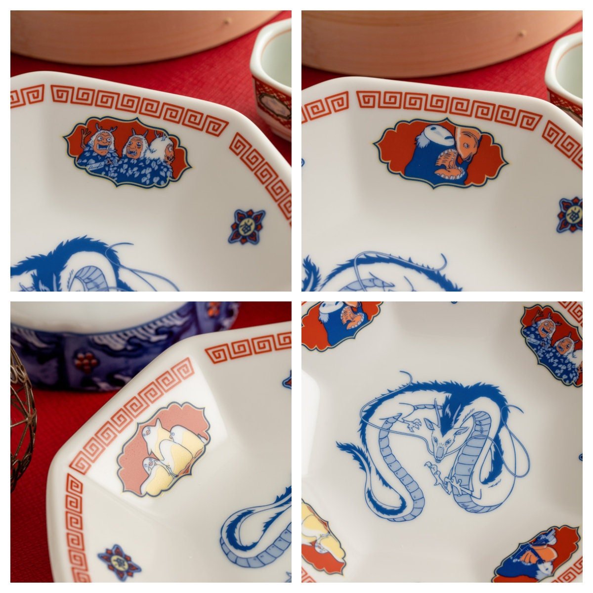 Official Ghibli Spirited Away Ramen Bowl • Japanese Ceramic Fruit/Salad Dish - Kamaji Market