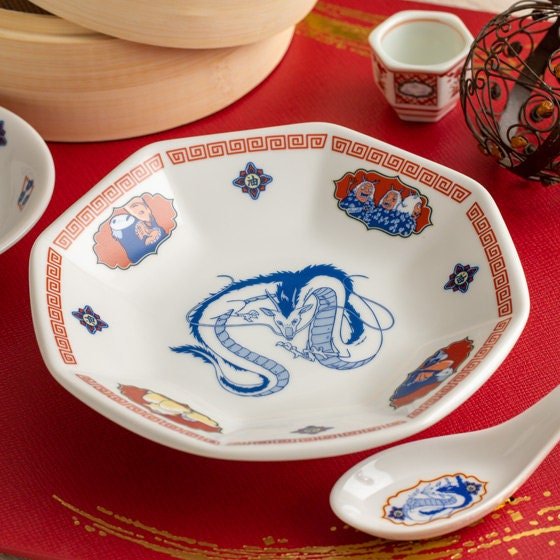 Official Ghibli Spirited Away Ramen Bowl • Japanese Ceramic Fruit/Salad Dish - Kamaji Market
