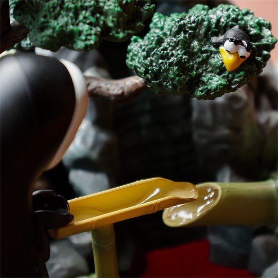 Official Ghibli Spirited Away Water Garden/Fountain • No Face Kaonashi Bonsai Home Decor/Interior Diorama - Kamaji Market