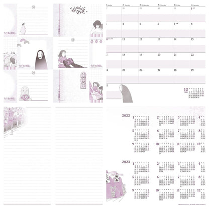 Official Ghibli Spirited Away/Kikis Delivery Service Book Cover + Notepad • Notebook/Diary/Schedule book/Planner • No Face Jiji Gigi - Kamaji Market