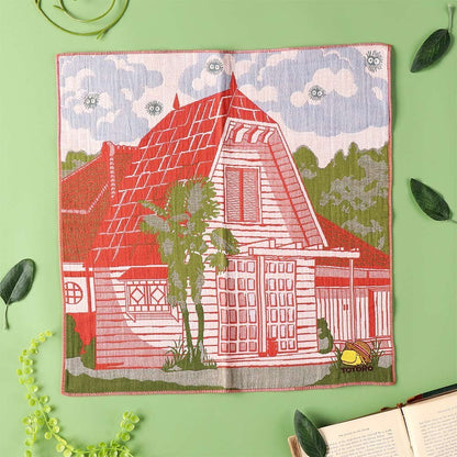 Official Ghibli Tapestry/Wall Hanging • Howl, Spirited Away, Totoro, Laputa Neckerchief/Scarf/Handkerchief/Interior Decor,Studio Ghibli Gift - Kamaji Market
