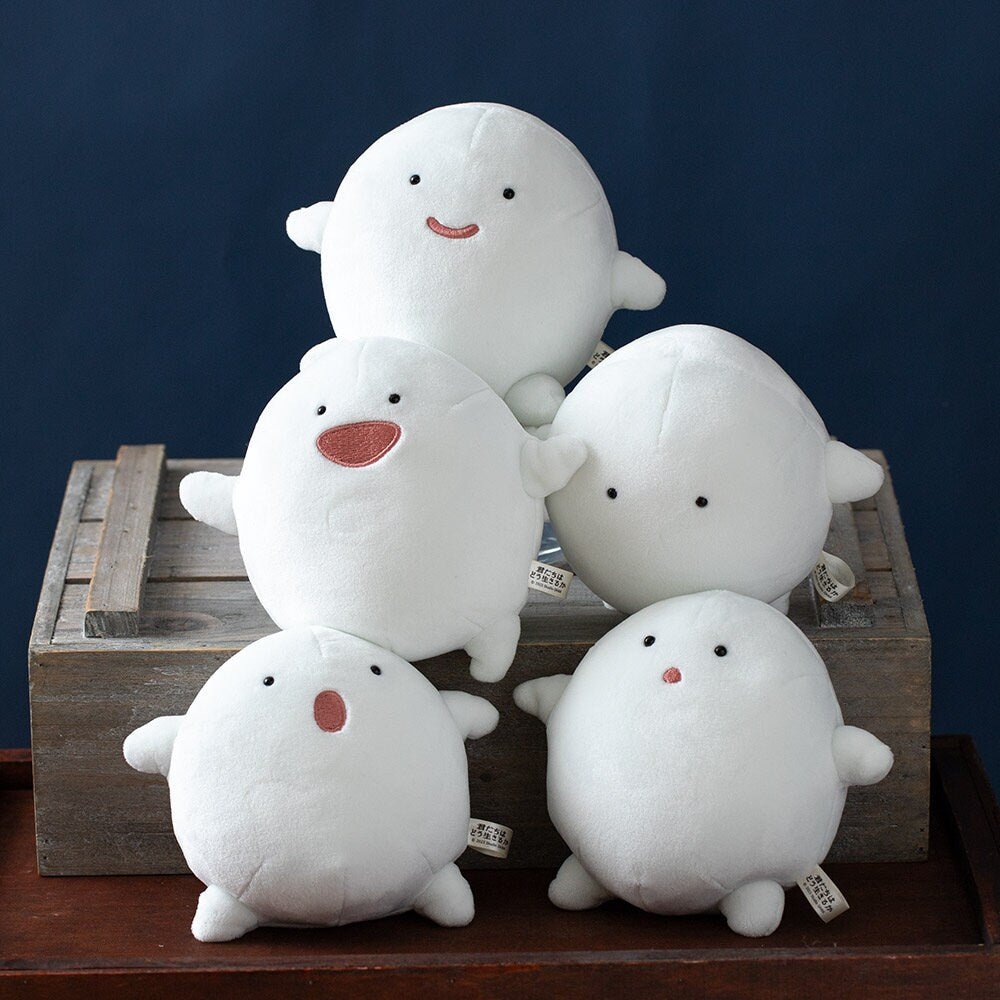 Official Ghibli The Boy and the Heron Plush Toy Set of 5 • Warawara Stuffed Animal - Kamaji Market