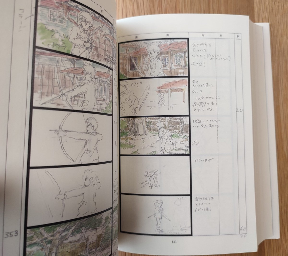 Official Ghibli The Boy and the Heron Storyboard • How do you live? Japanese Painting Art Book - Kamaji Market