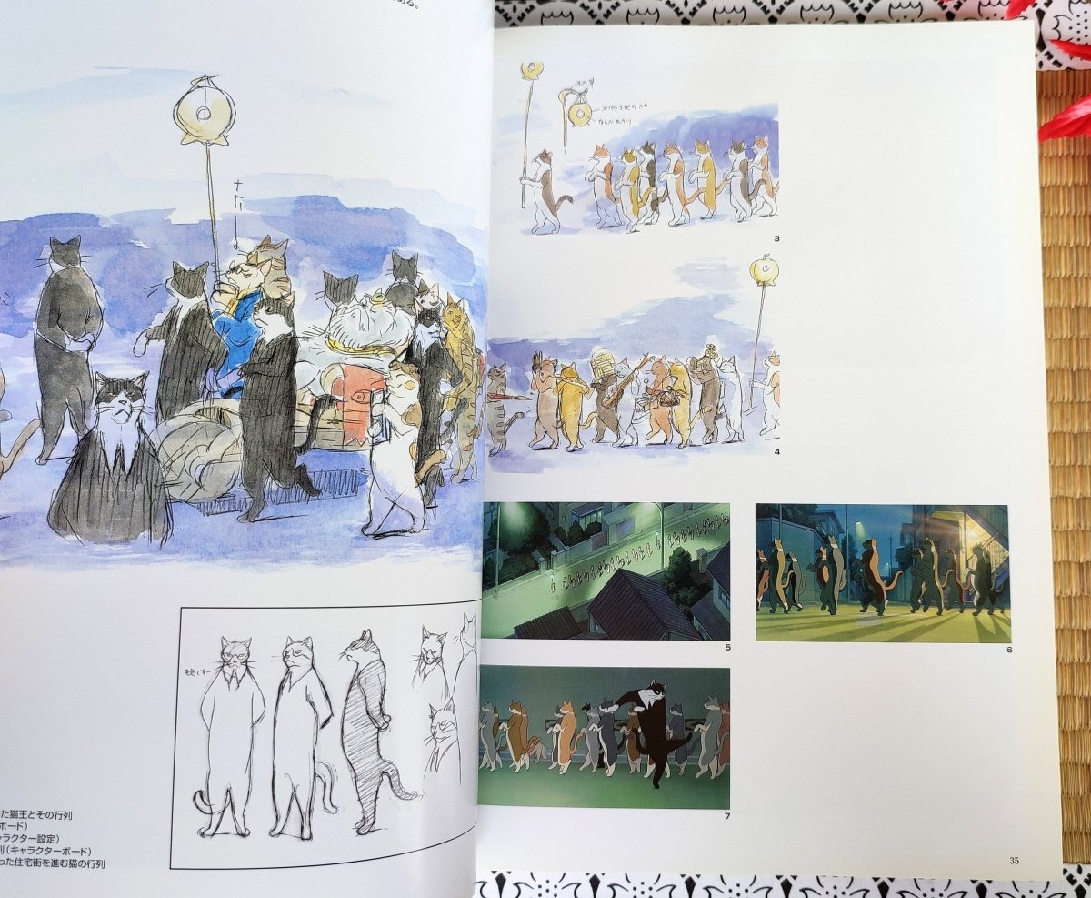 Official Ghibli The Cat Returns Artbook • Japanese Painting Art Book - Kamaji Market
