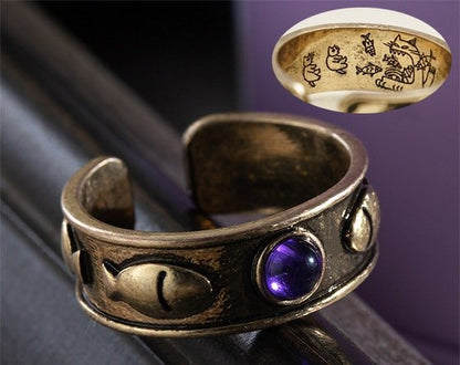 Official Ghibli The Cat Returns Baron Cat Ring • Japanese Anime Jewelry - Kamaji Market