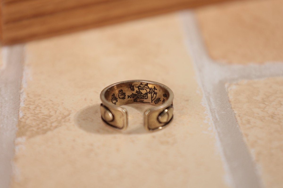 Official Ghibli The Cat Returns Baron Cat Ring • Japanese Anime Jewelry - Kamaji Market