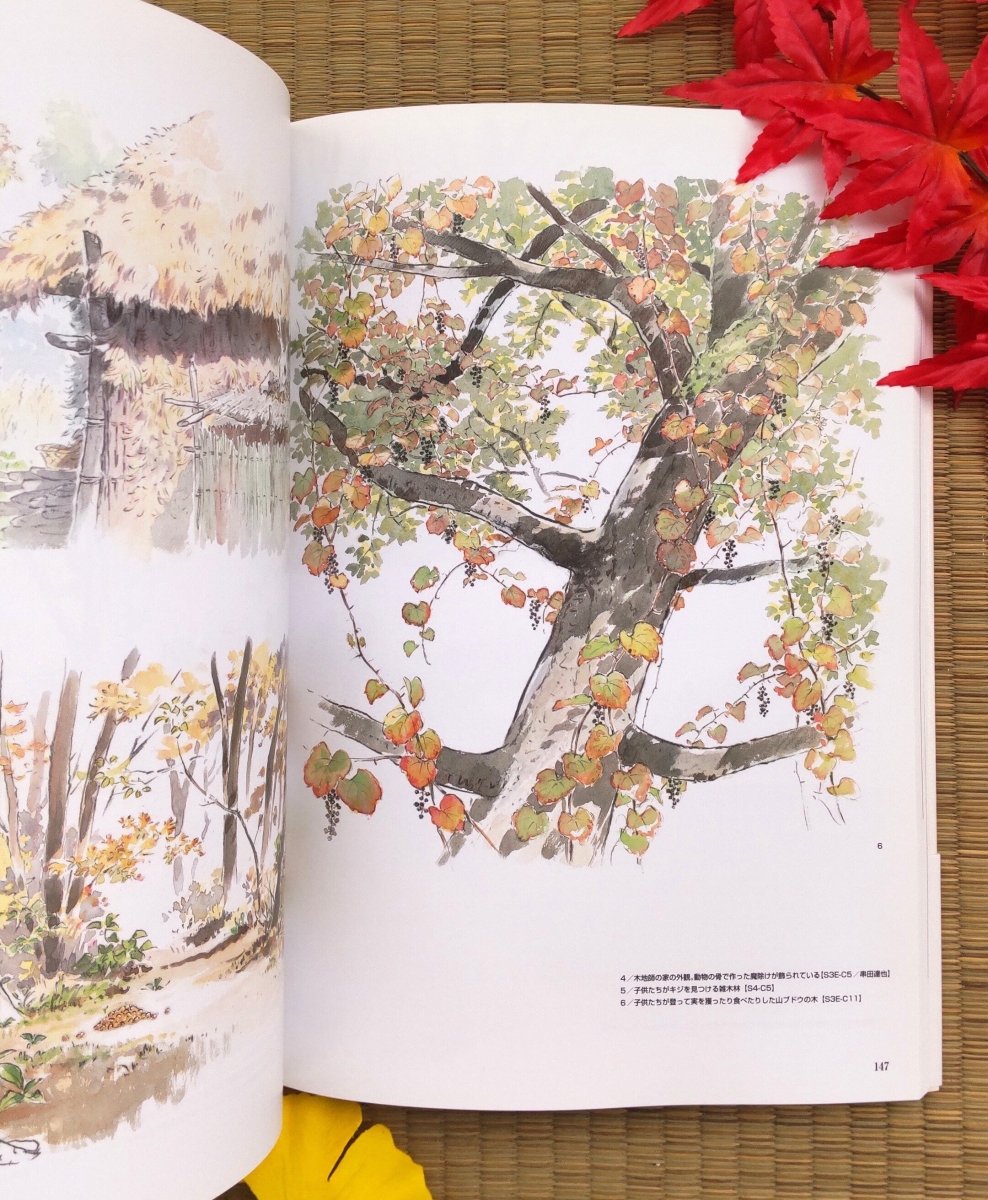 Official Ghibli The Tale of the Princess Kaguya Artbook • Japanese Anime Painting Art Book - Kamaji Market