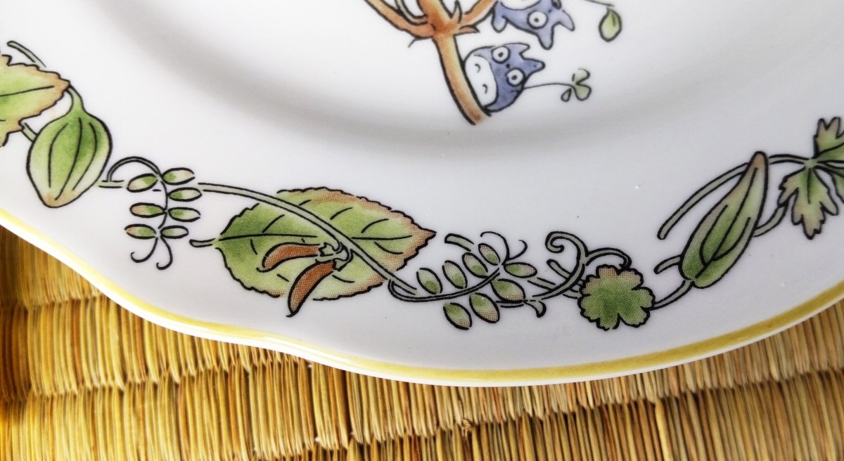 Official Ghibli Totoro 17cm Noritake Plate/Dish • Japanese Ceramic Appetizer/Dessert/Bread Plate • My Neighbor Totoro Tableware/Dinnerware - Kamaji Market
