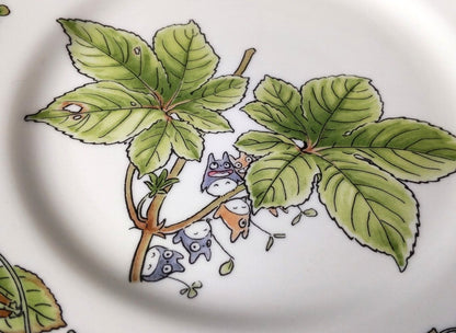 Official Ghibli Totoro 17cm Noritake Plate/Dish • Japanese Ceramic Appetizer/Dessert/Bread Plate • My Neighbor Totoro Tableware/Dinnerware - Kamaji Market