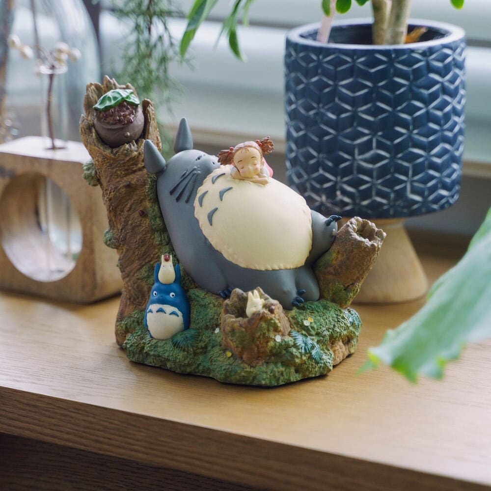 Official Ghibli Totoro and Mei Figure/Music Box • My Neighbor Totoro Home Decor/Interior Diorama - Kamaji Market