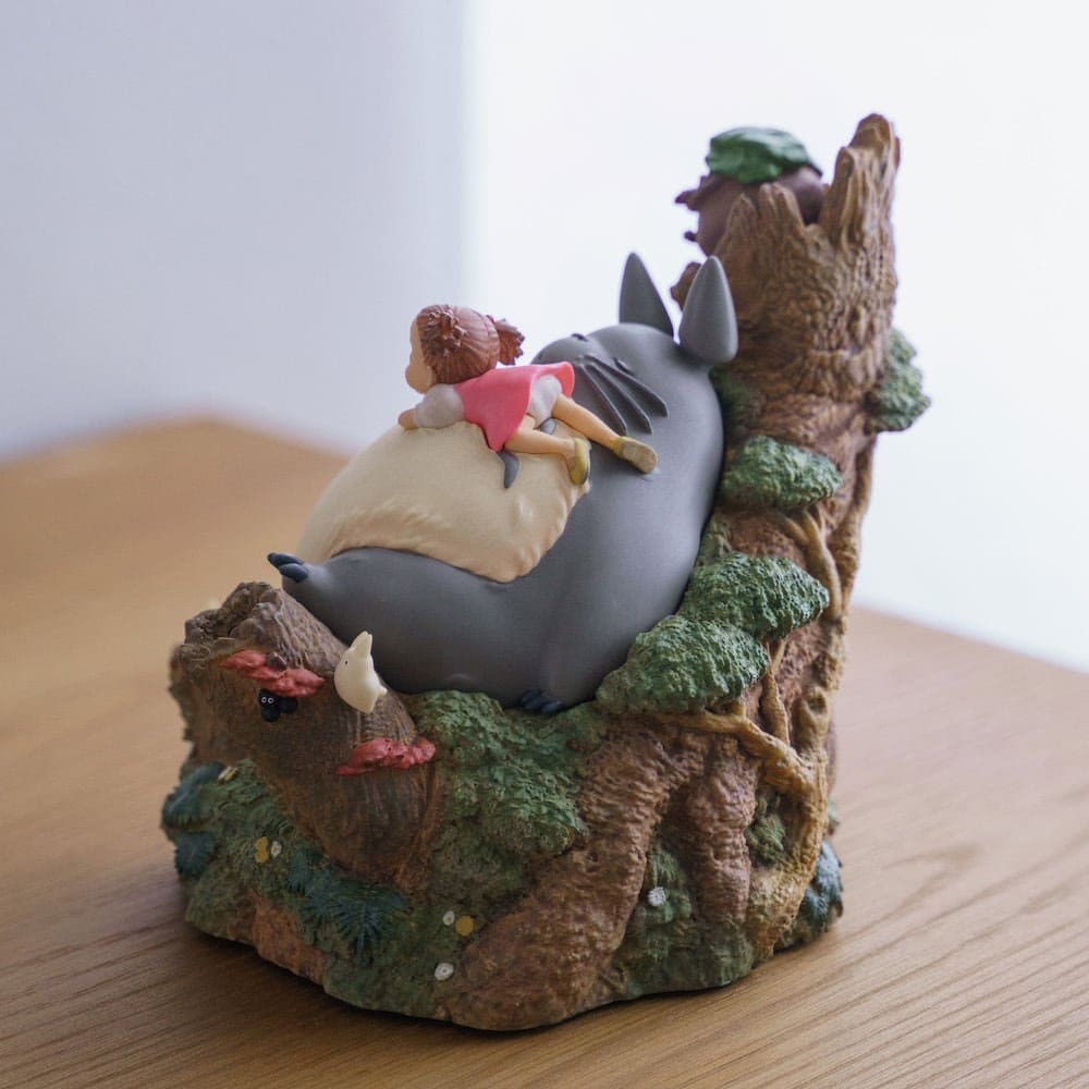 Official Ghibli Totoro and Mei Figure/Music Box • My Neighbor Totoro Home Decor/Interior Diorama - Kamaji Market