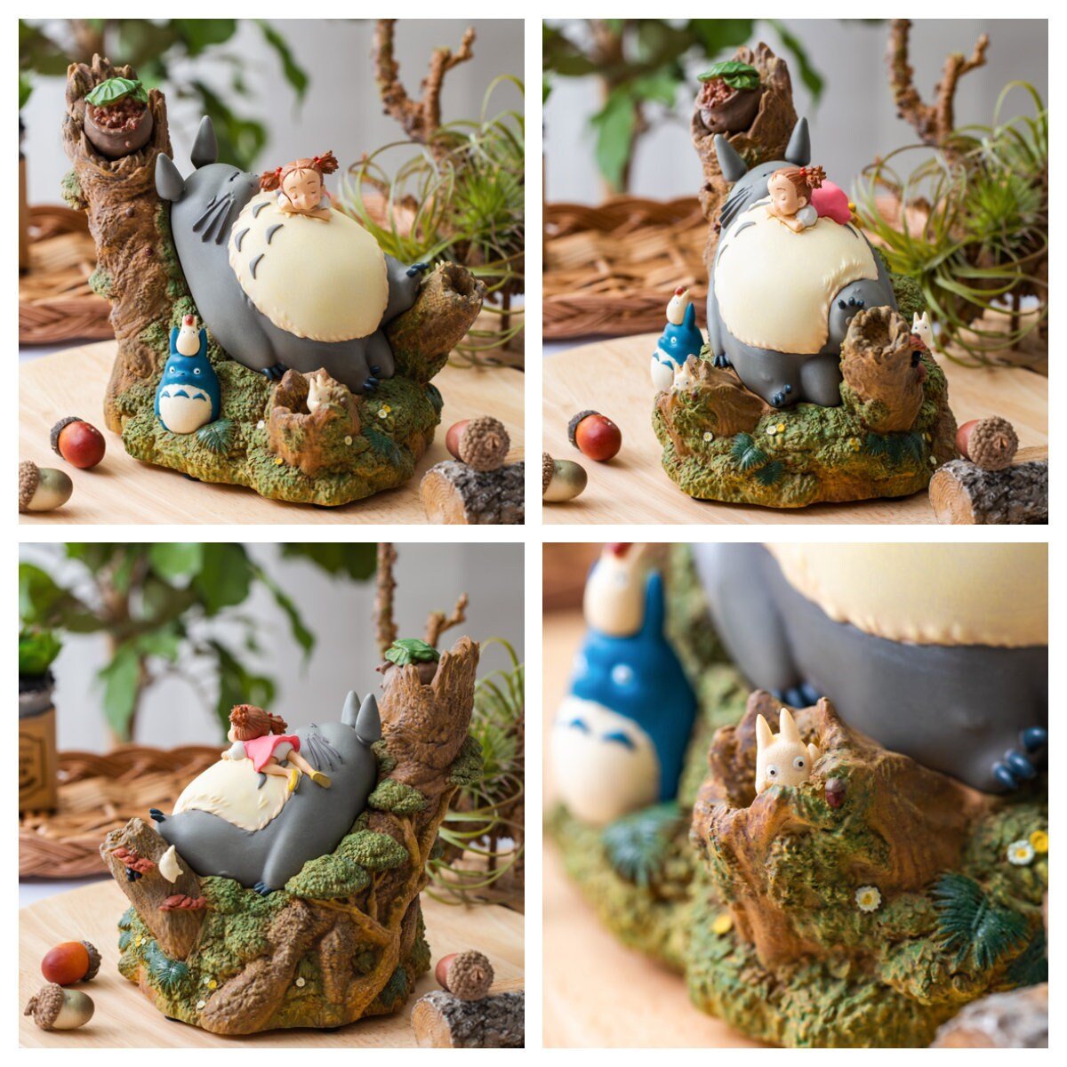 Official Ghibli Totoro and Mei Figure/Music Box • My Neighbor Totoro Home Decor/Interior Diorama - Kamaji Market