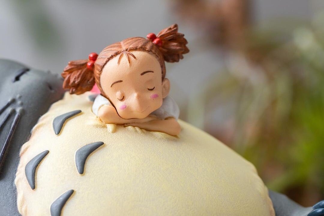 Official Ghibli Totoro and Mei Figure/Music Box • My Neighbor Totoro Home Decor/Interior Diorama - Kamaji Market