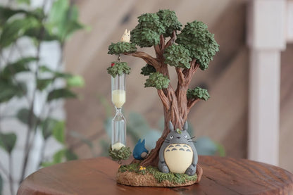 Official Ghibli Totoro and Tree Diorama/Clock • My Neighbor Totoro Hourglass Sand Clock Interior Home Decor - Kamaji Market