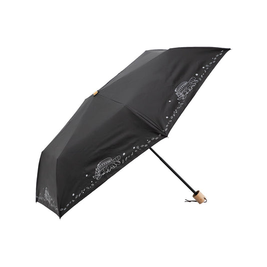 Official Ghibli Totoro Black Folding Umbrella • My Neighbor Totoro Decorative Accessory with Catbus - Kamaji Market