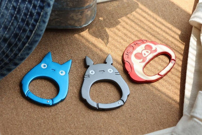 Official Ghibli Totoro Carabiner/Charm • My Neighbor Totoro, Porco Rosso Snap Link/Bag Decor/Keychain - Kamaji Market