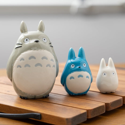 Official Ghibli Totoro Ceramic Figure Set • My Neighbor Totoro Home Decor - Kamaji Market