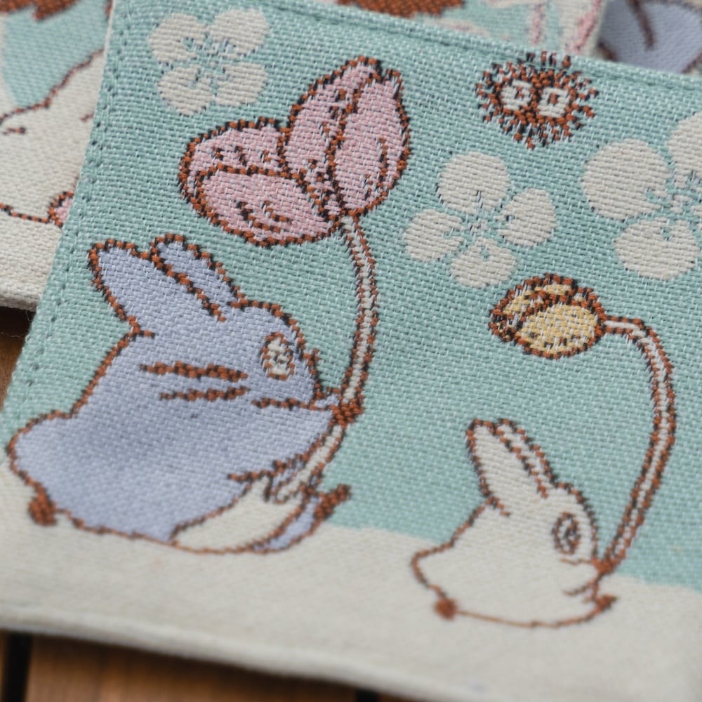 Official Ghibli Totoro Coaster Set of 4 • My Neighbor Totoro Mat/Beermat/Drink Coaster • Catbus Mei - Kamaji Market