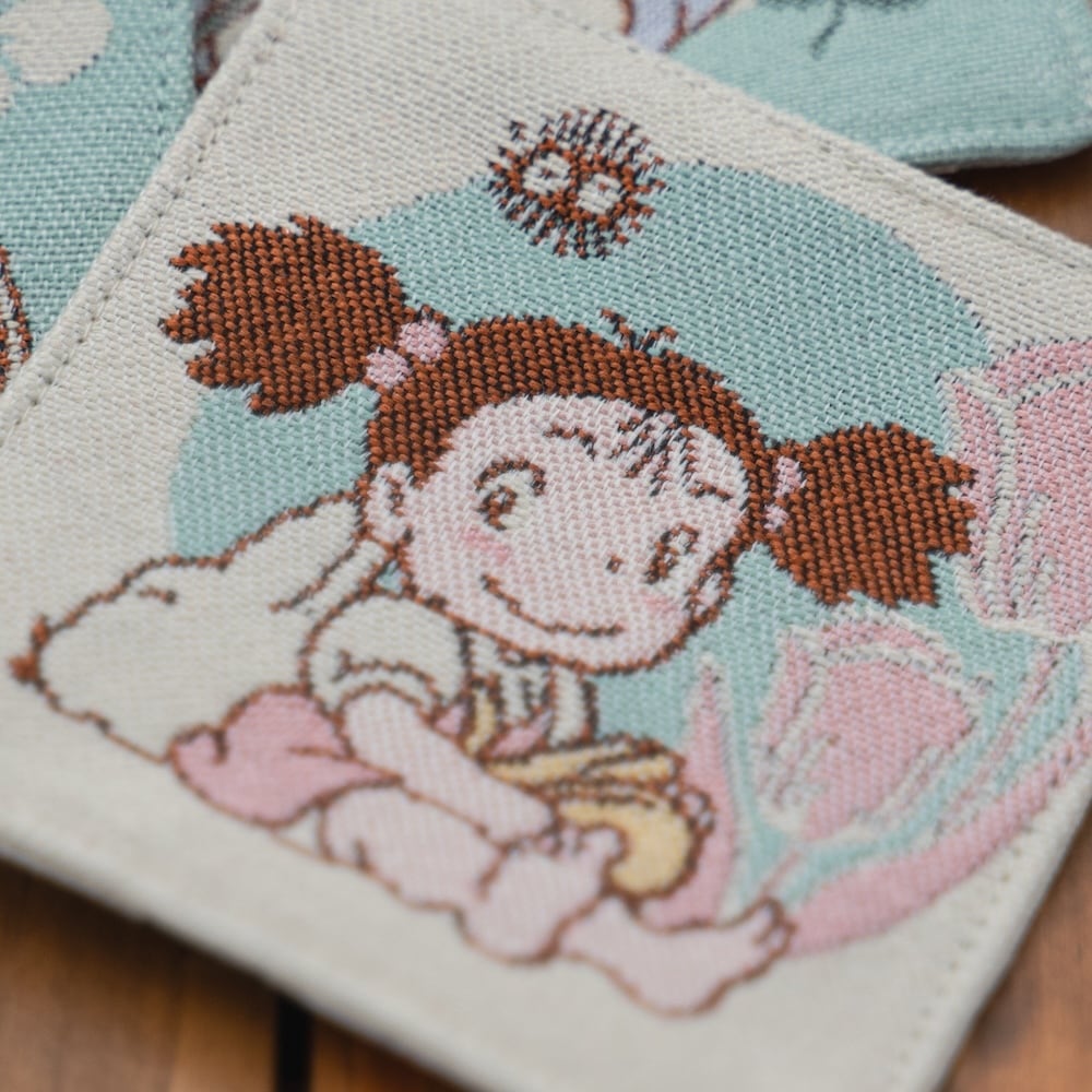 Official Ghibli Totoro Coaster Set of 4 • My Neighbor Totoro Mat/Beermat/Drink Coaster • Catbus Mei - Kamaji Market