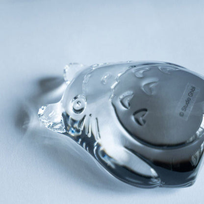 Official Ghibli Totoro Crystal Glass Figure/Paperweight • My Neighbor Totoro Home Decor • Noritake - Kamaji Market