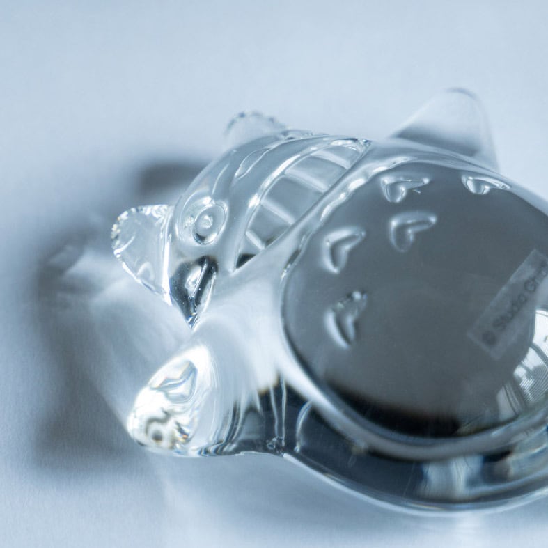 Official Ghibli Totoro Crystal Glass Figure/Paperweight • My Neighbor Totoro Home Decor/Interier Design - Kamaji Market