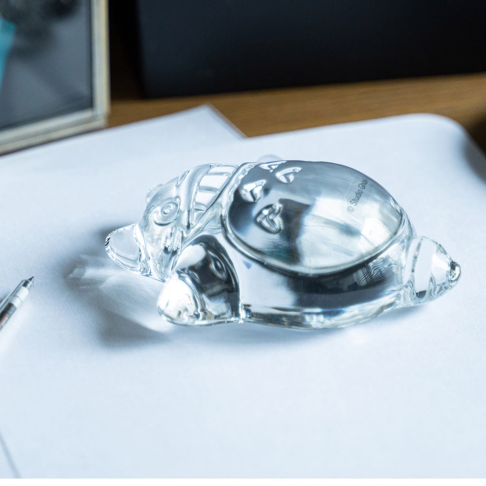Official Ghibli Totoro Crystal Glass Figure/Paperweight • My Neighbor Totoro Home Decor/Interier Design - Kamaji Market