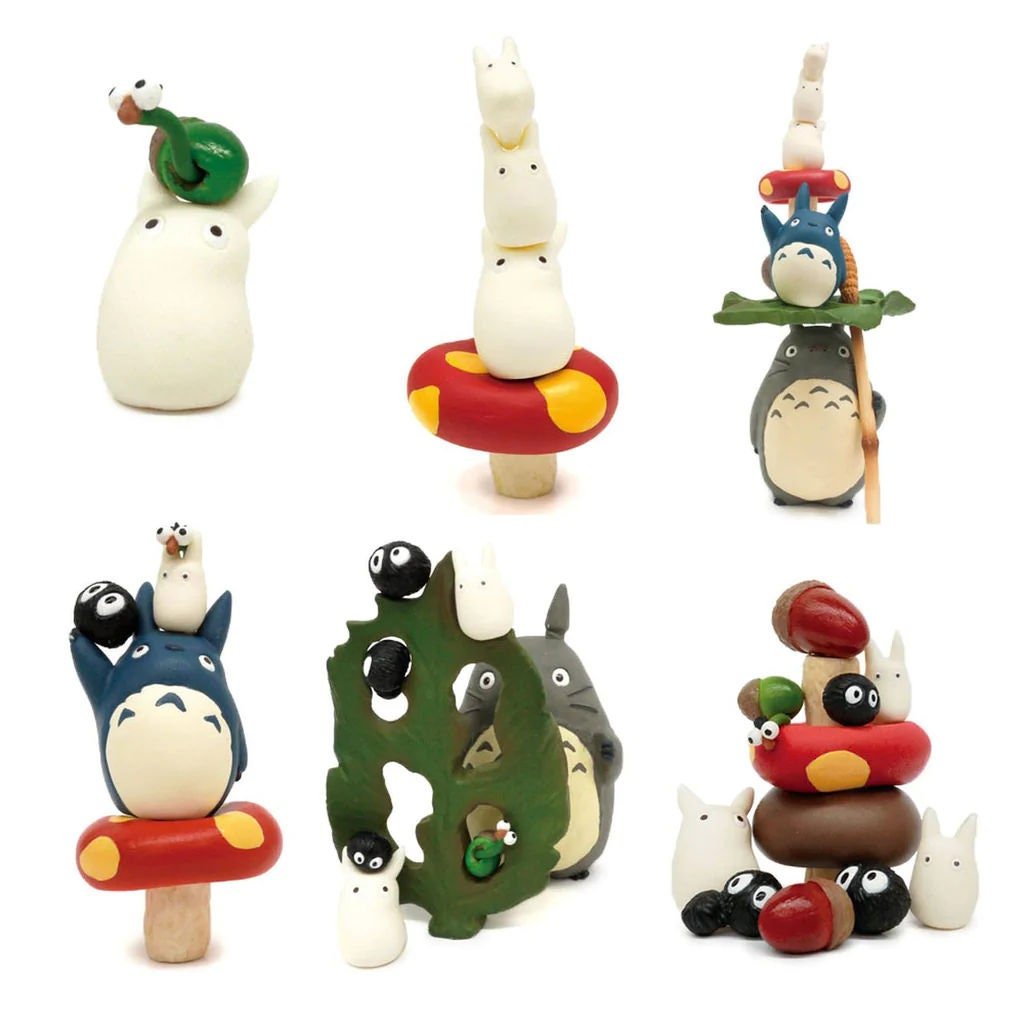 Official Ghibli Totoro Figure Set/Balance Toy • Small Figurine/Mini Statue/Replica/Home Decor/Interior Diorama • My Neighbor Totoro Gift - Kamaji Market