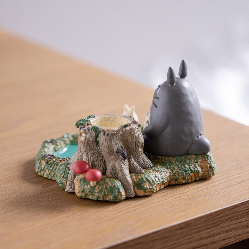 Official Ghibli Totoro Figure/Accessory Case/Holder • My Neighbor Totoro Small Figurine/Mini Statue/Replica/Home Decor/Interior Diorama Gift - Kamaji Market