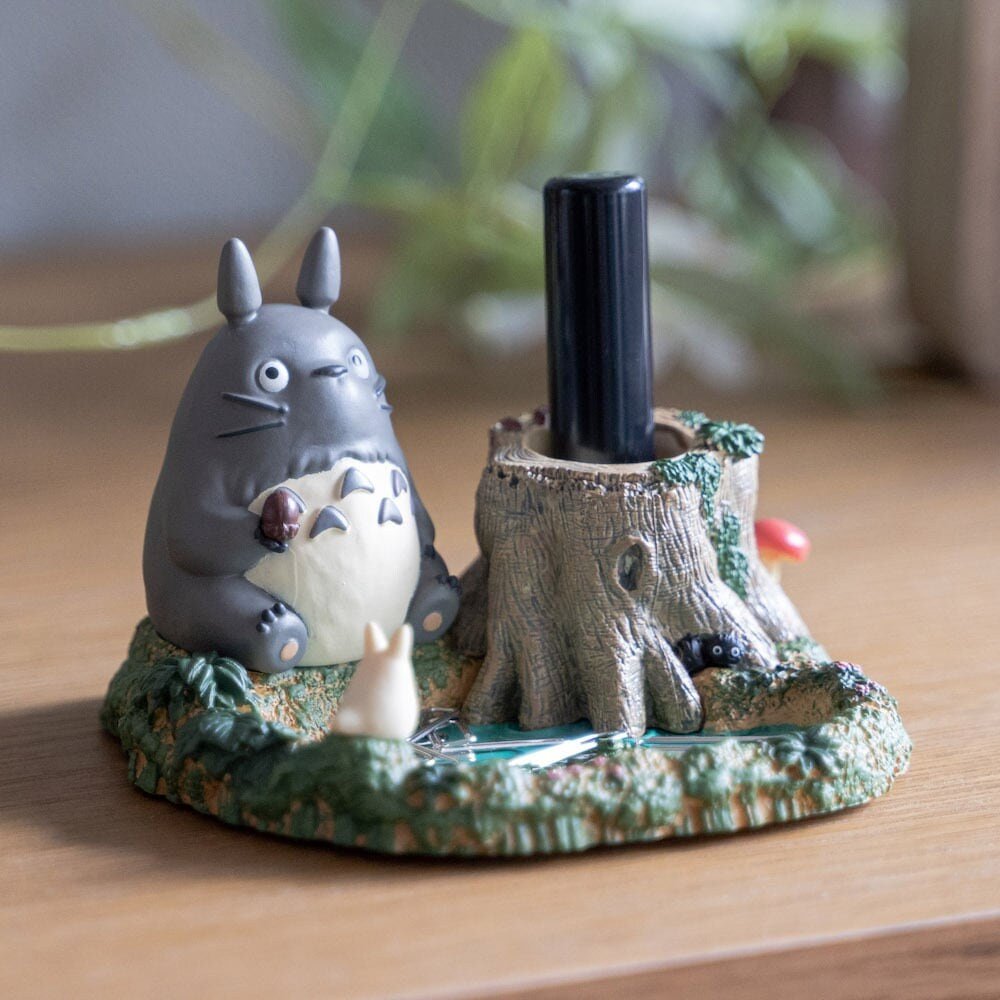 Official Ghibli Totoro Figure/Accessory Case/Holder • My Neighbor Totoro Small Figurine/Mini Statue/Replica/Home Decor/Interior Diorama Gift - Kamaji Market