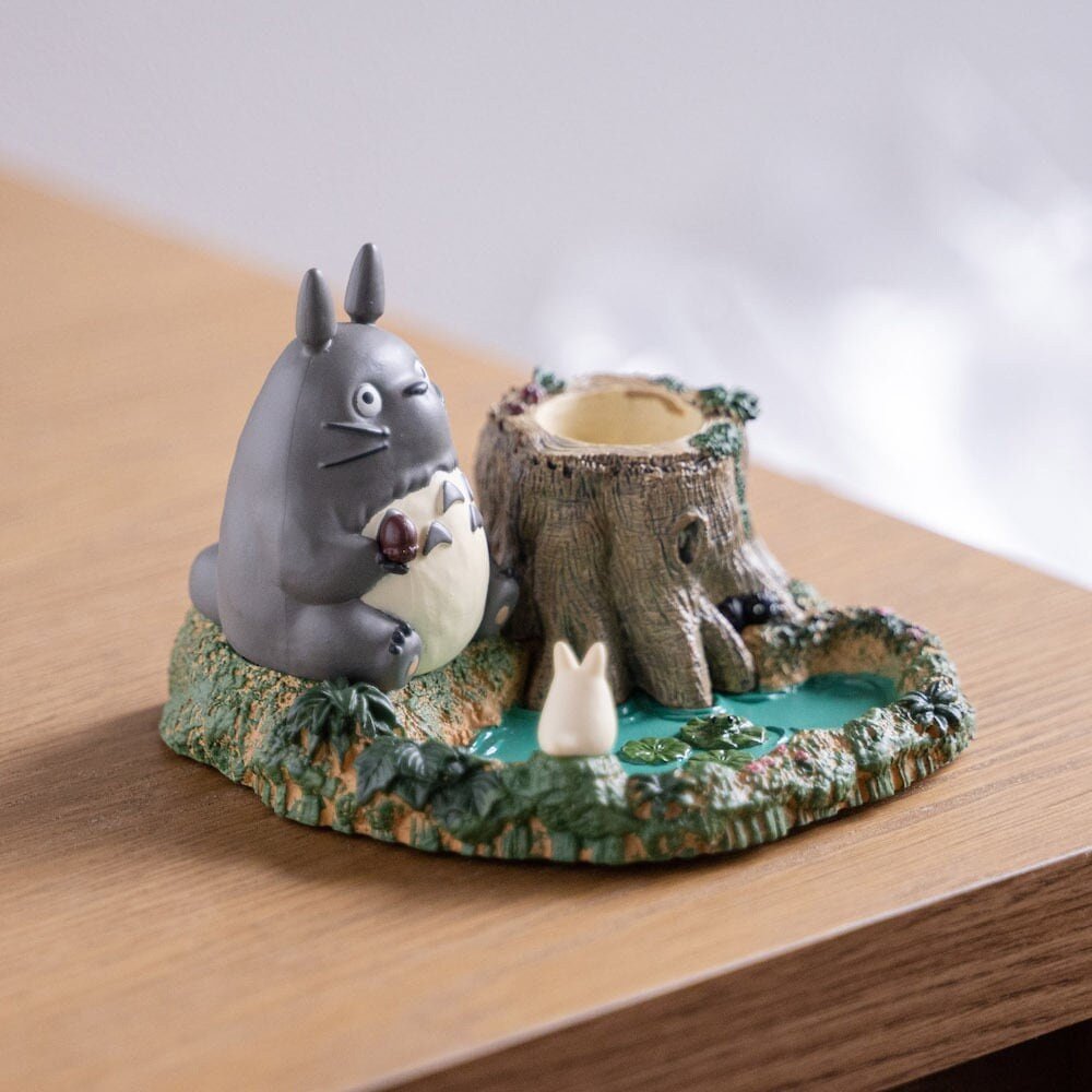 Official Ghibli Totoro Figure/Accessory Case/Holder • My Neighbor Totoro Small Figurine/Mini Statue/Replica/Home Decor/Interior Diorama Gift - Kamaji Market