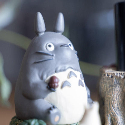 Official Ghibli Totoro Figure/Accessory Case/Holder • My Neighbor Totoro Small Figurine/Mini Statue/Replica/Home Decor/Interior Diorama Gift - Kamaji Market