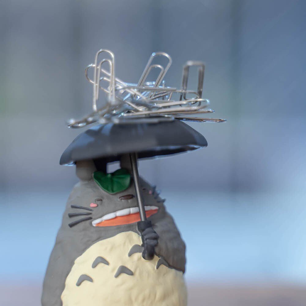 Official Ghibli Totoro Figure/Clip Holder • My Neighbor Totoro Figurine/Statue/Replica/Home Decor/Interior Diorama - Kamaji Market
