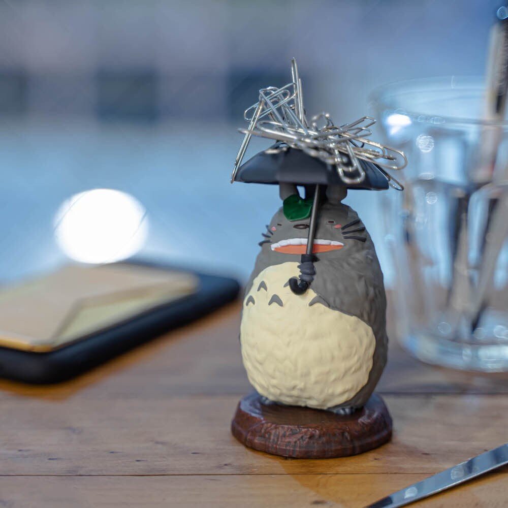 Official Ghibli Totoro Figure/Clip Holder • My Neighbor Totoro Figurine/Statue/Replica/Home Decor/Interior Diorama - Kamaji Market