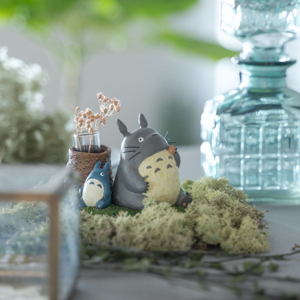 Official Ghibli Totoro Figure/Vase • My Neighbor Totoro Small Figurine/Mini Statue/Home Decor/Interior Diorama - Kamaji Market